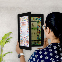 Storage frames with 12 Calender Leaf (Black)