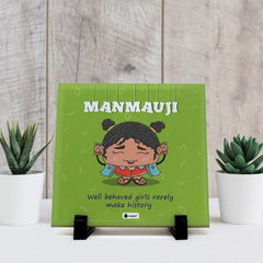 Manmauji Printed Table D&eacute;cor Ceramic Tile 6x6 Inches