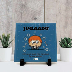 Jugaadu Printed Table D&eacute;cor Ceramic Tile 6x6 Inches