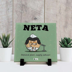 Neta Printed Table D&eacute;cor Ceramic Tile 6x6 Inches