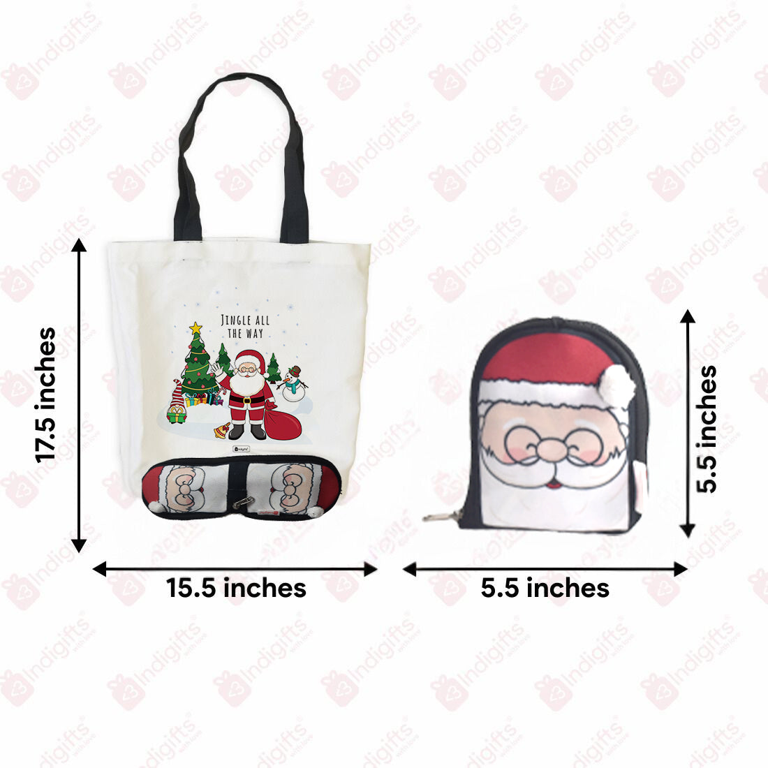 Santa Foldable Tote Bag