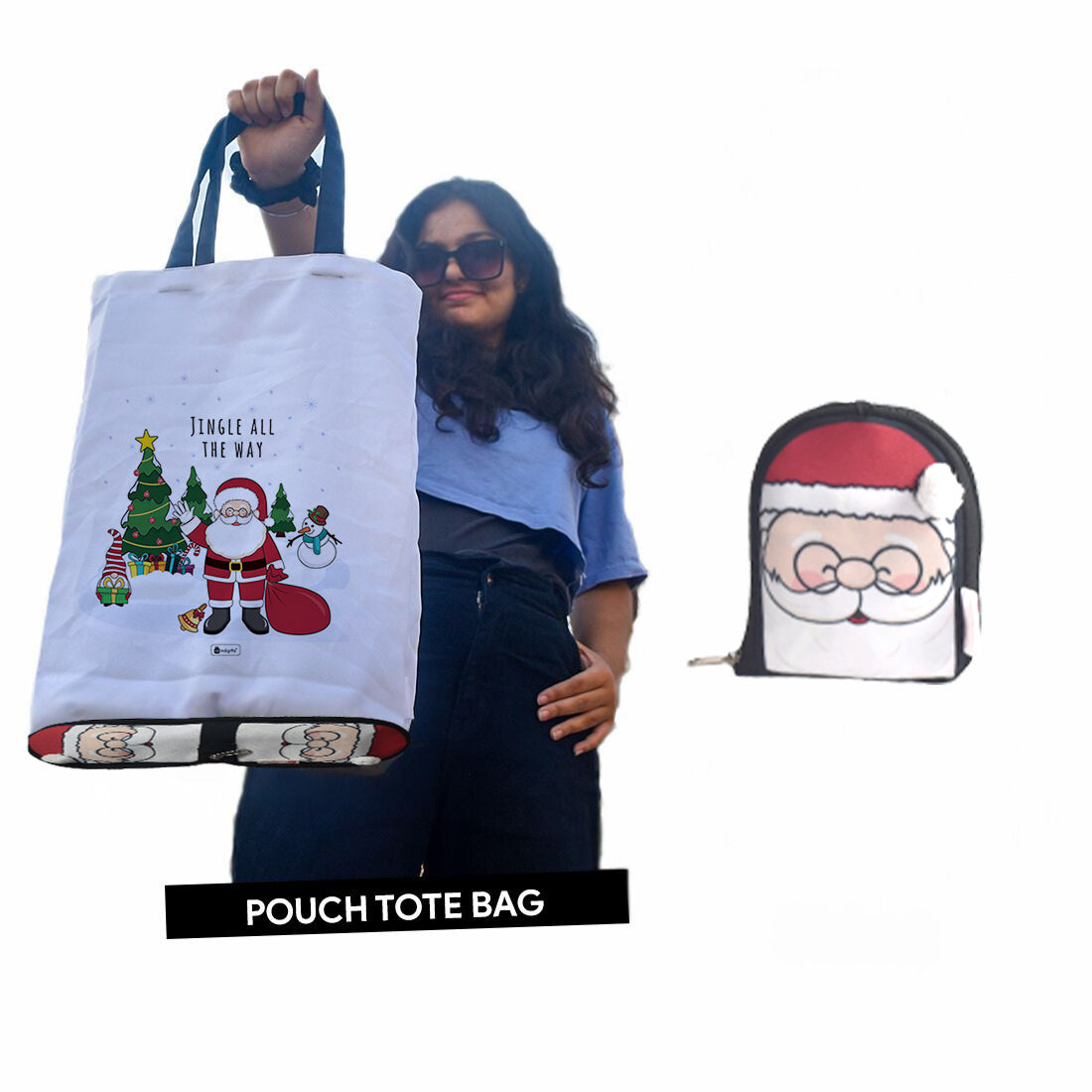 Santa Foldable Tote Bag