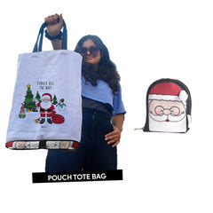 Santa Foldable Tote Bag