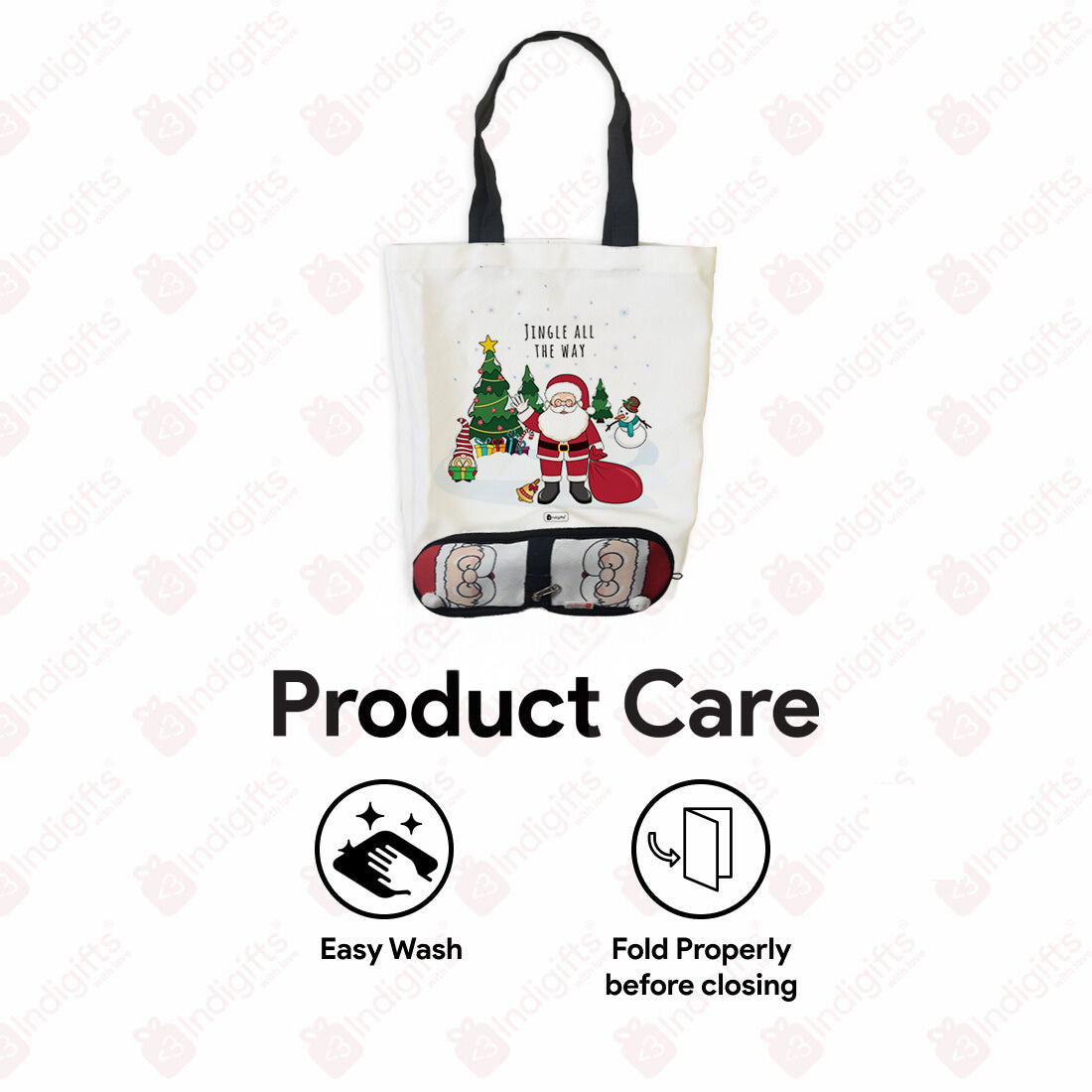 Santa Foldable Tote Bag