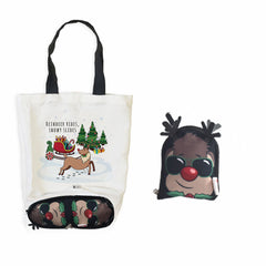 Reindeer Foldable Tote Bag