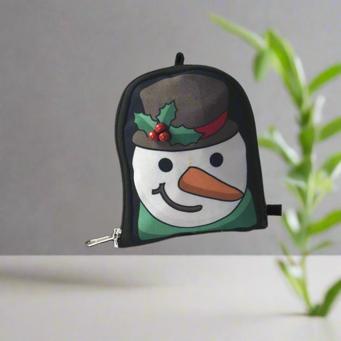 Snowman Foldable Tote Bag