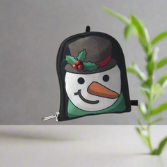 Snowman Foldable Tote Bag