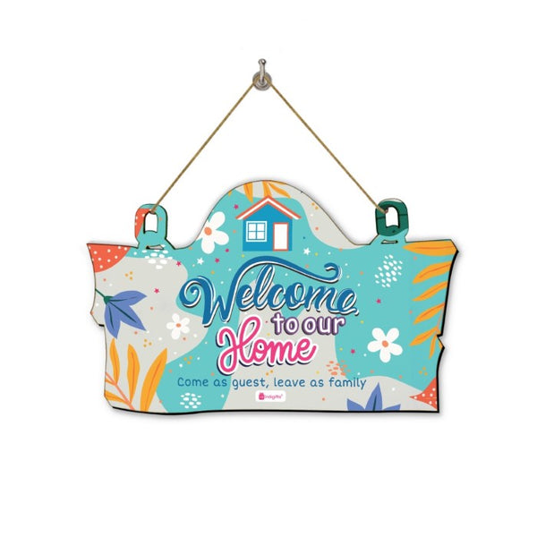 Welcome to Our Home Printed Wall Hanging