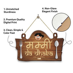 Mummy Da Dhaba Printed Wall Hanging and Instruction Board