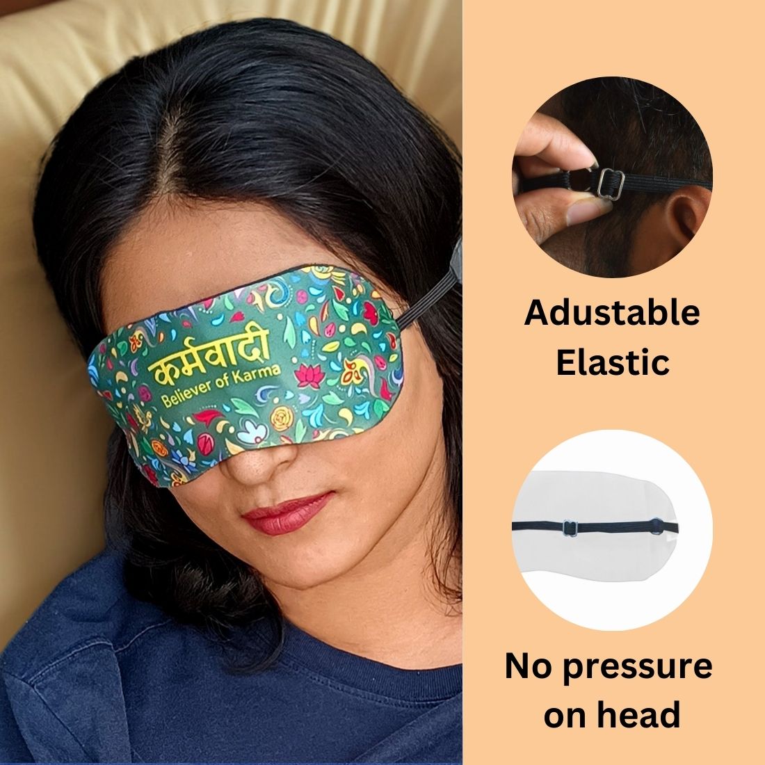 Karmvadi Sleeping Eye Mask With Gel- Kabir Vani