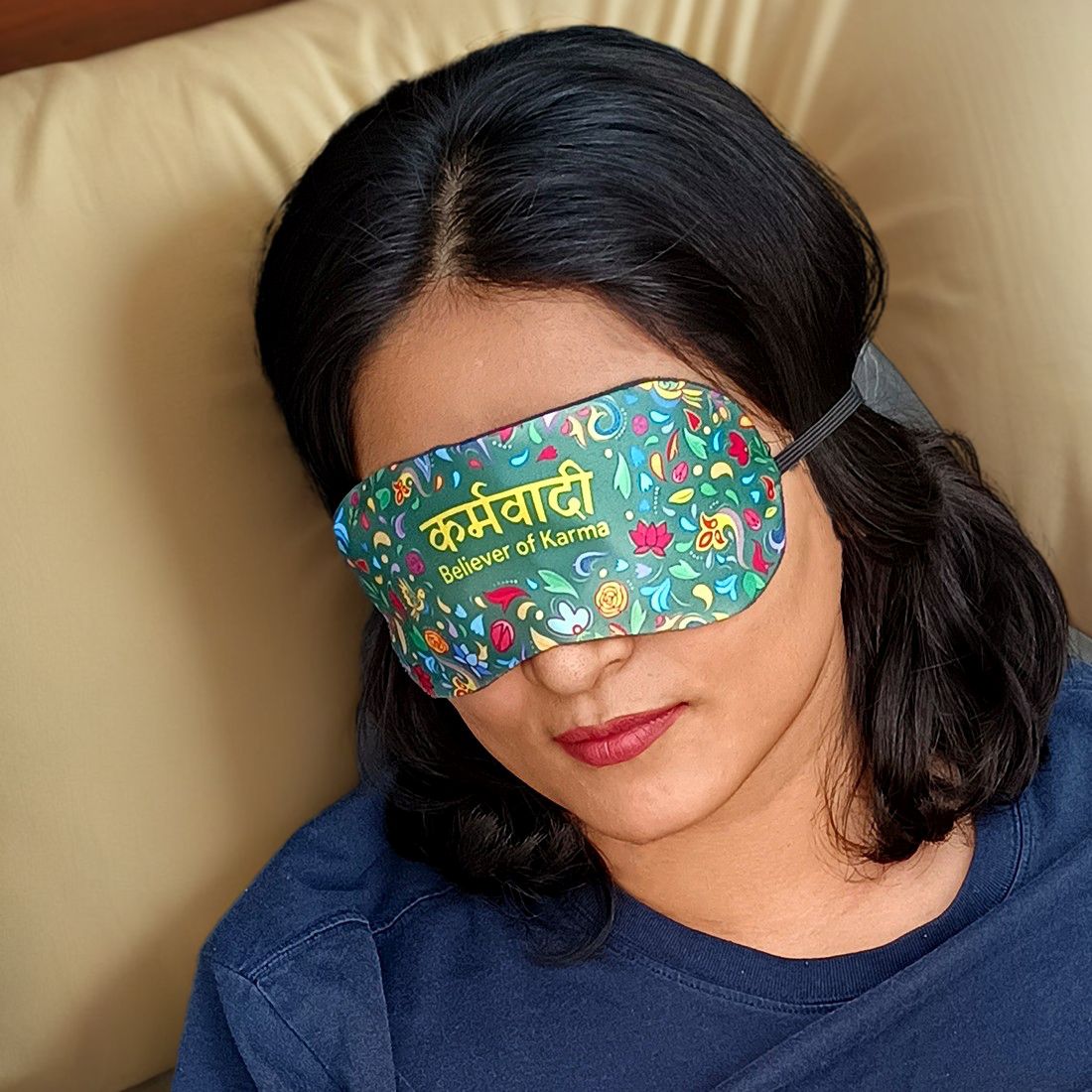 Karmvadi Sleeping Eye Mask With Gel- Kabir Vani