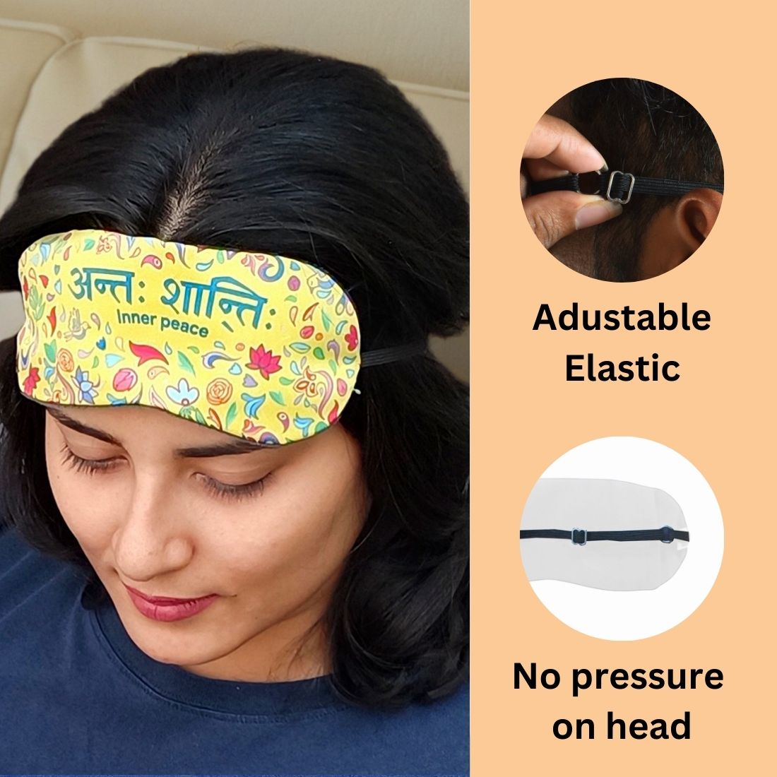 Anta Shaanti Sleeping Eye Mask With Gel- Kabir Vani