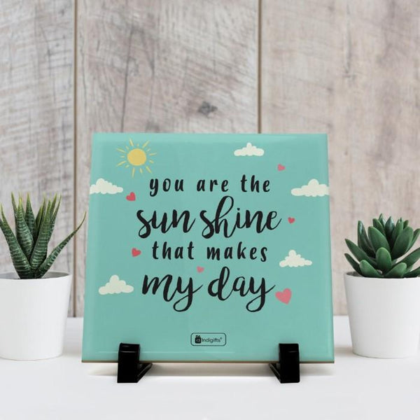 Valentine Gift For Boyfriend You Are The Sunshine Printed Blue Love Gifts - Customize