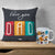 Gifts for Dad- Printed Multicolor Poly Satin Cushion and Ceramic Coffee Mug