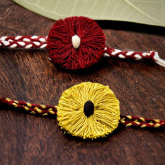 Red &amp; Yellow Seed Rakhis Gift Hamper