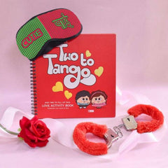 Cutie Pie Eye Mask and Love Activity Book Combo with Valentine Handcuff Gift for girlfriend