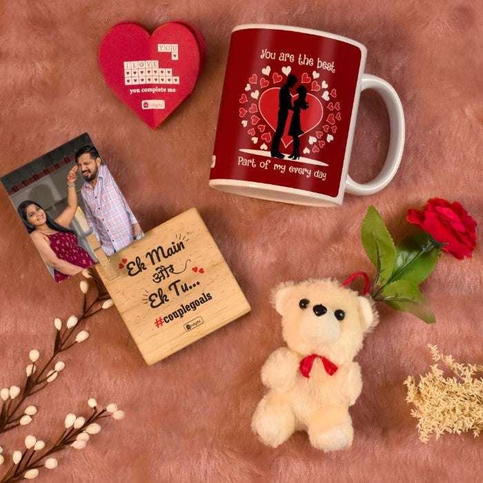Buy Indigifts Valentine Romantic Gifts Cotton Cushion Cover Online