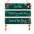 Christmas Decoration Gift Quotes Printed Red 3 Panel Hanging, Cherry Hanging, Ribbon Bow