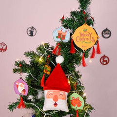 Christmas Small Hanging Christmas Decoration for Home Merry Christmas Hanging and Revesible Santa Soft Toy