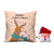 Christmas Hug Printed Cushion Cover 12x12 with Filler and Revesible Santa Soft Toy