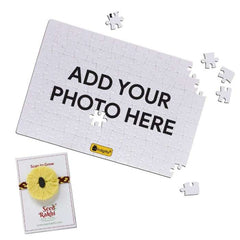 Plantable Eco-Friendly Personalized Photo Puzzle Rakhi for Bhai - Rakshabandhan Special