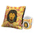 Indigifts Leo Zodiac Multi Coffee Mug and Cushion Cover 12x12 with Filler Combo