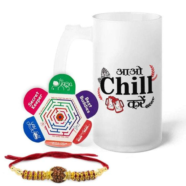Rakshabandhan Gift For Brother Crystal Rakhi, Customised Beer Mug Rakhi Gift, Rakshabandhan Gift,  Best Rakhi Gift