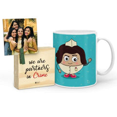 Jugaadu Mug with Mini Frame (Blue)