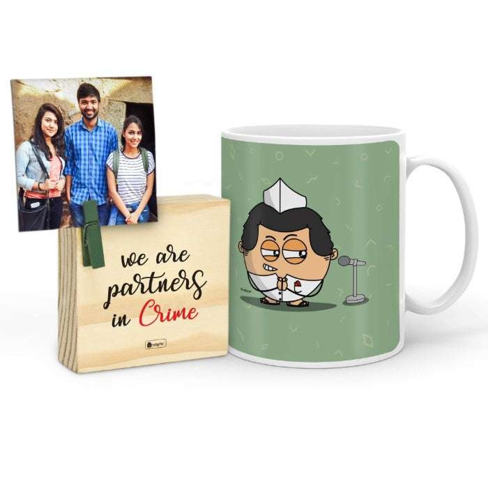 Neta Mug with Mini Frame (Green)