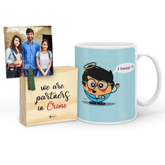 Saccha Mug with Mini Frame (Blue)