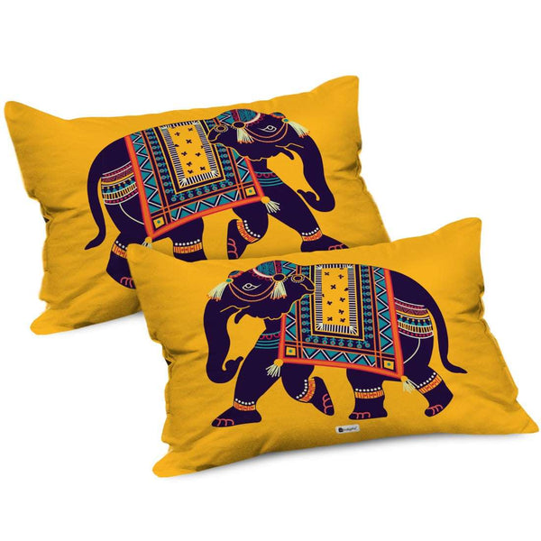 Printed Pillow Covers  Ethnic Print D&eacute;cor For Home, Designer Pillow Cases, Vibrant Color Pillows for Sofa with Filler