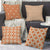 Abstract Print 4 Cushion Cover Set (Orange)