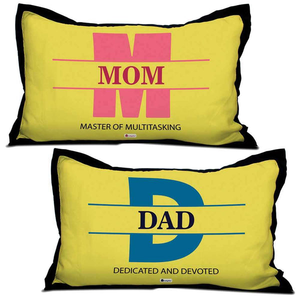 Mom Dad Quote Pillow Cover