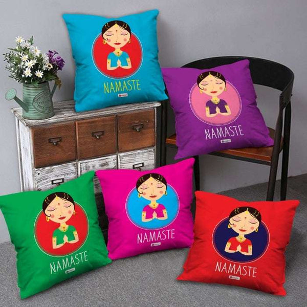 Namaste Set of 5 Cushion Covers
