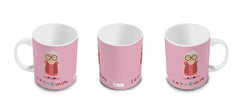 Cute Grandma Portray Pink Coffee Mug