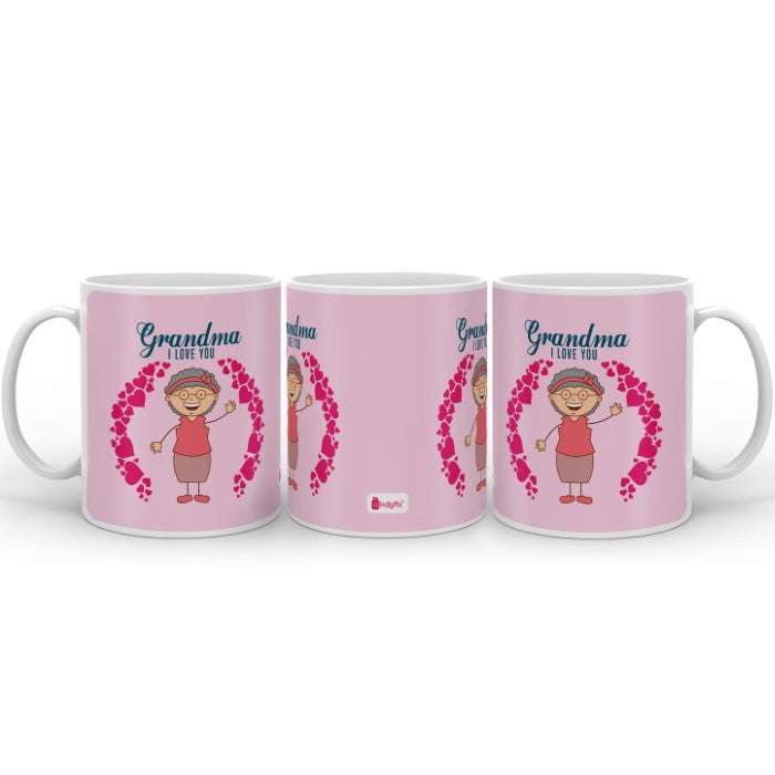 Grandma I Love You Pink Coffee Mug