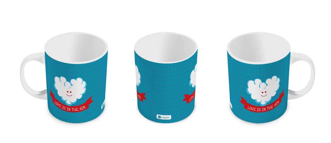 Smiling Cloud Blue Coffee Mug