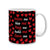 Indigifts Seamless Heart Pattern Black Coffee Mug