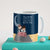 Indigifts Newly Weds Happy Married Couple On a Ride Blue Coffee Mug