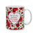 Indigifts Red Roses with Leaves and Buds Seamless Pattern Multi Coffee Mug