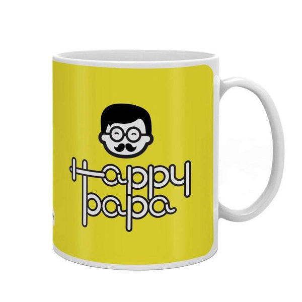 Happy Papa Coffee Mug (Yellow)