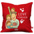 Indigifts Family Love Forever Red Cushion Cover
