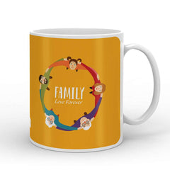 Family Love Forever Yellow Coffee Mug