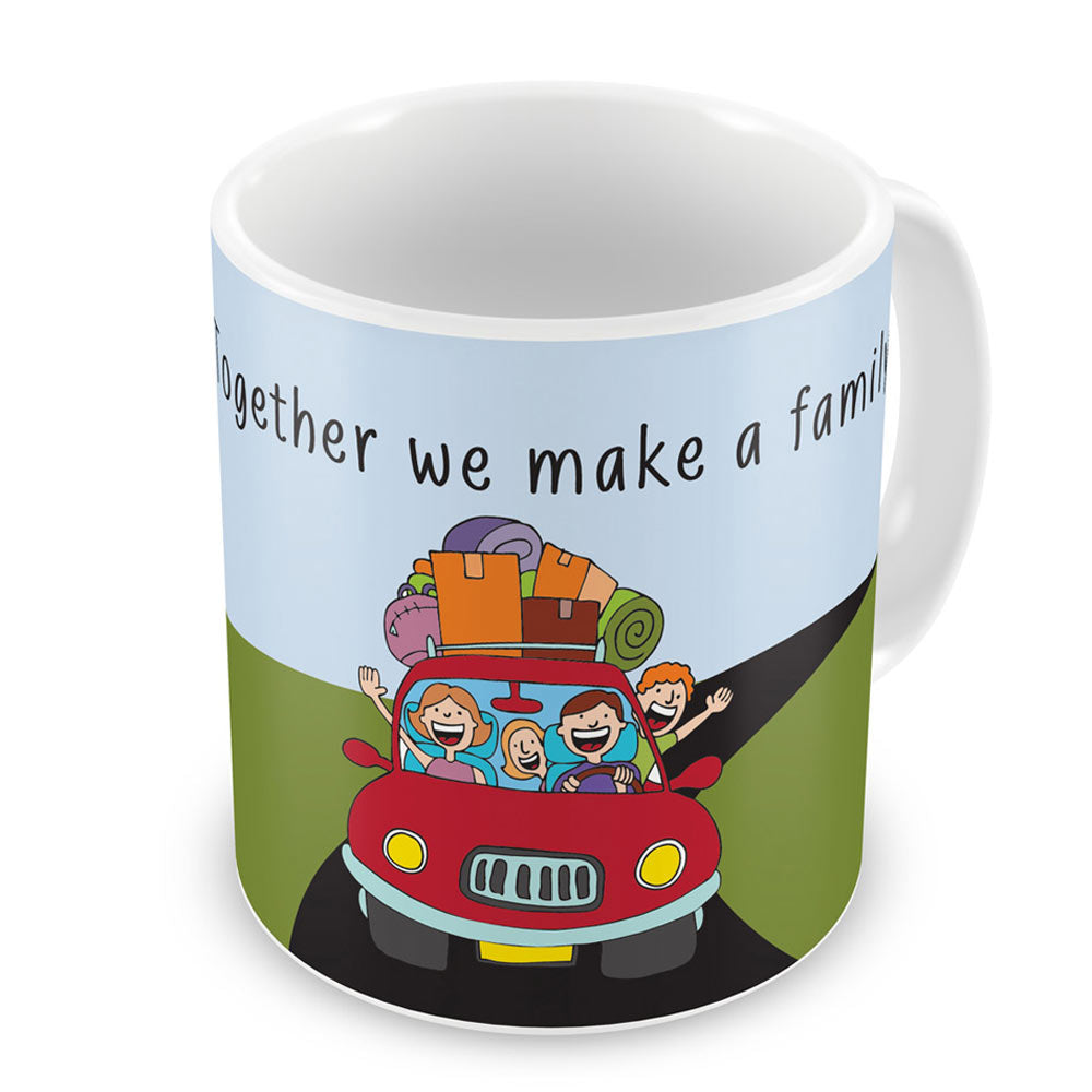 Together We Make Family Blue Green Coffee Mug