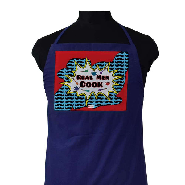 Real Man Cook Digital Printed Apron Gift for Boyfriend