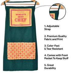 Kitchen Apron &amp; Cutlery Holder- Utility Mothers Day Gift