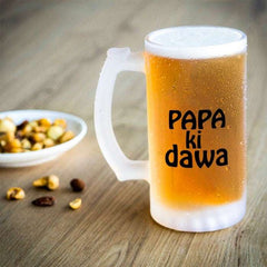 Papa ki Dawa Glass Beer Mug