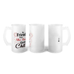 Gift For Best Friends Printed Beer Mug For Friendship day 470 ml