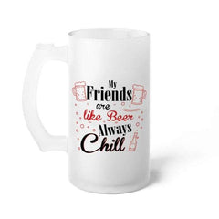 Gift For Best Friends Printed Beer Mug For Friendship day 470 ml