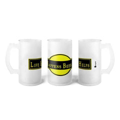 Beer Mug For Friends, Return Gift For Party, Printed Beer Mug 470 ml